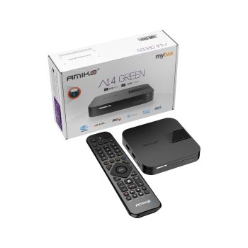 Amiko A14 Green OTT Android TV Set Top Box