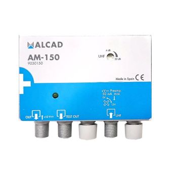 Alcad AM-150 4-20dB Gain 1 Input Masthead Amplifier. 12V