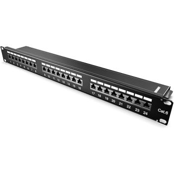 Blake Back to Back 19"" 24 Port Cat6 Patch Panel - 1U
