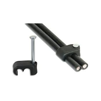 100 Cable Clips for Twin ST63 Shotgun Cable - Black