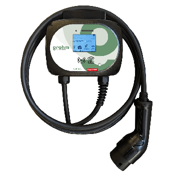 Grohm GW7CSL compact smart wall box ev charger