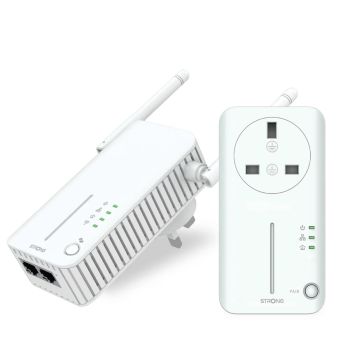 Strong AV600 WI-FI Passthrough Powerline Kit Pair
