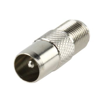 F Female to Coax Male Connector