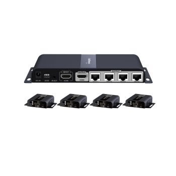 Antiference 4 Way HDMI over Single Cat6. PoE Rx.