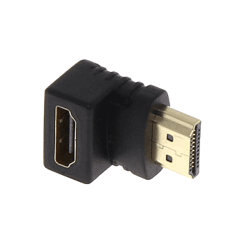 HDMI Right Angle Connector. Female to Male