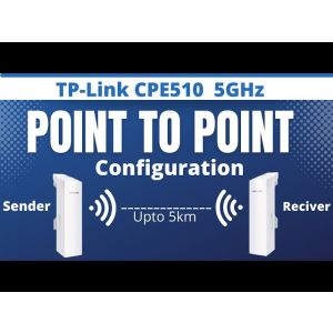 Pair of pre-configured CPE510 for use as a wireless bridge Ideal for CCTV