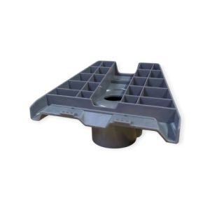 Tower Electronics Starlink Pipe Mount Adapter Grey Front View Small