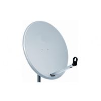 Tower 60/66cm Steel 'Easy Click' Satellite Dish - Light Grey