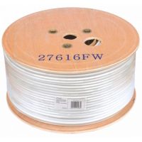 Philex Twin RG6 Coaxial Cable. 125m. White